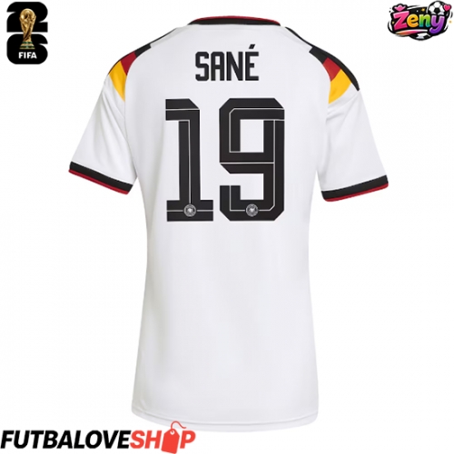 Dres Nemecko Leroy Sane #19 Domáci pre Ženy MS 2026 Krátky Rukáv